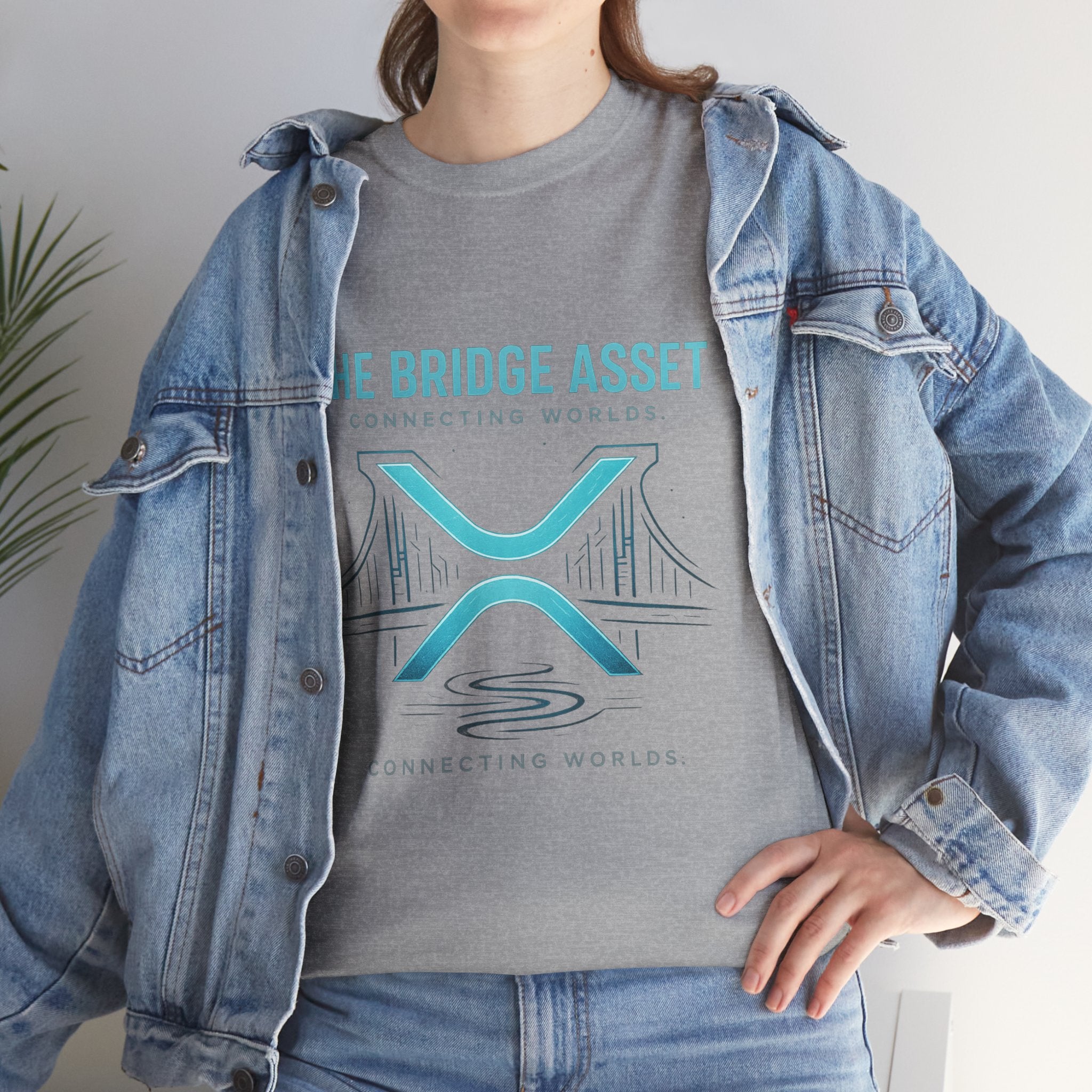 The Bridge Asset Tee – 'Connecting Worlds' Crypto Ripple X Logo T-Shirt