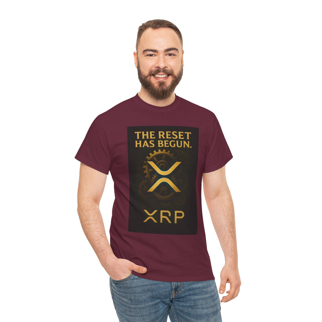 XRP Crypto Tee — "The Reset Has Begun" Bitcoin Alternative Shirt