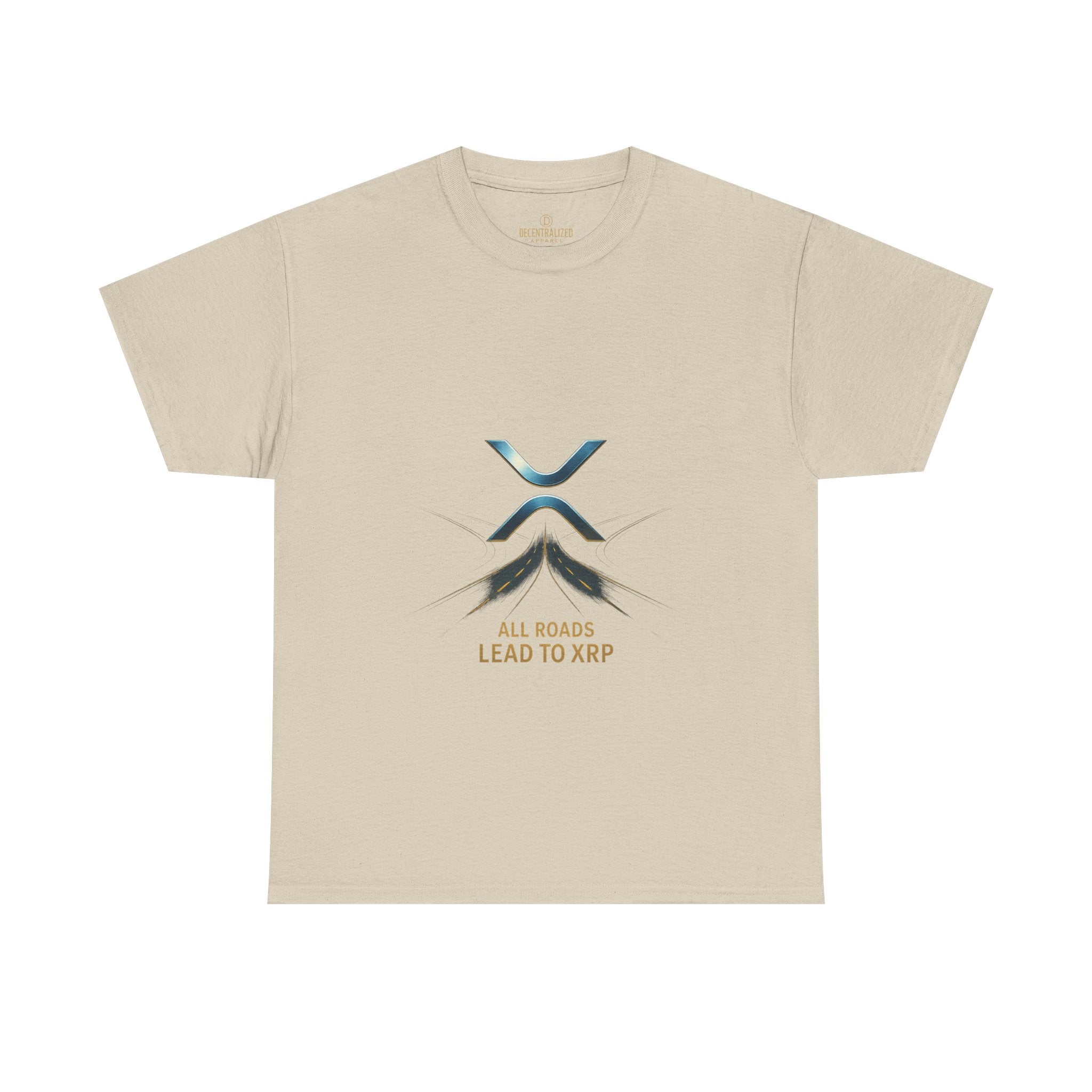All Roads Lead to XRP T-Shirt — Crypto Ripple Logo Tee