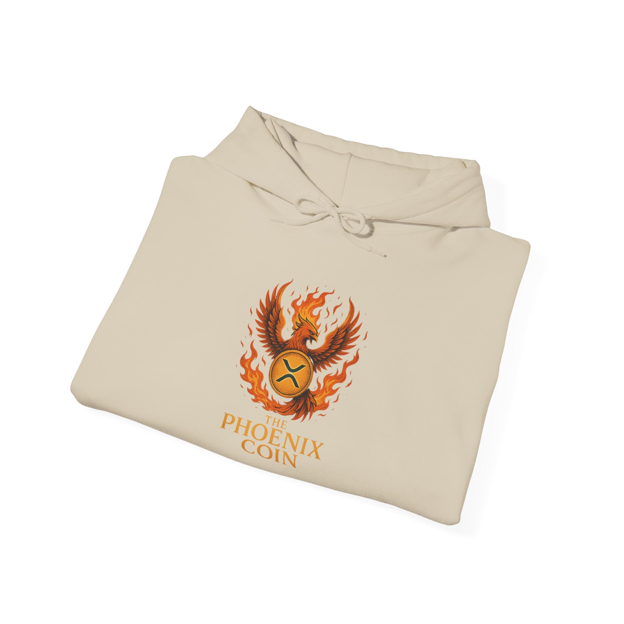 Phoenix Coin Hoodie — Fiery Phoenix Crest Sweatshirt