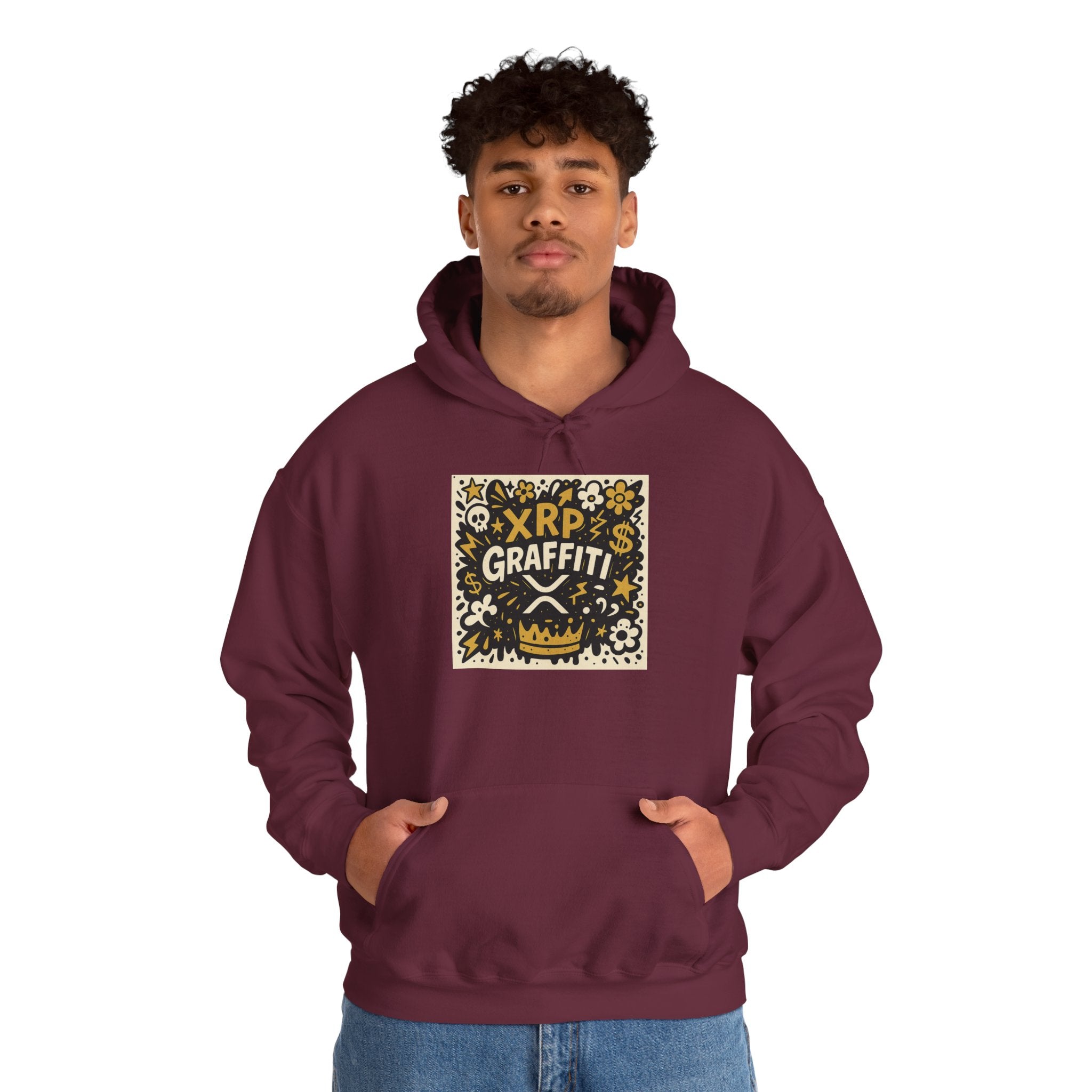 XRP Graffiti Hoodie – Street Art Crypto Sweatshirt