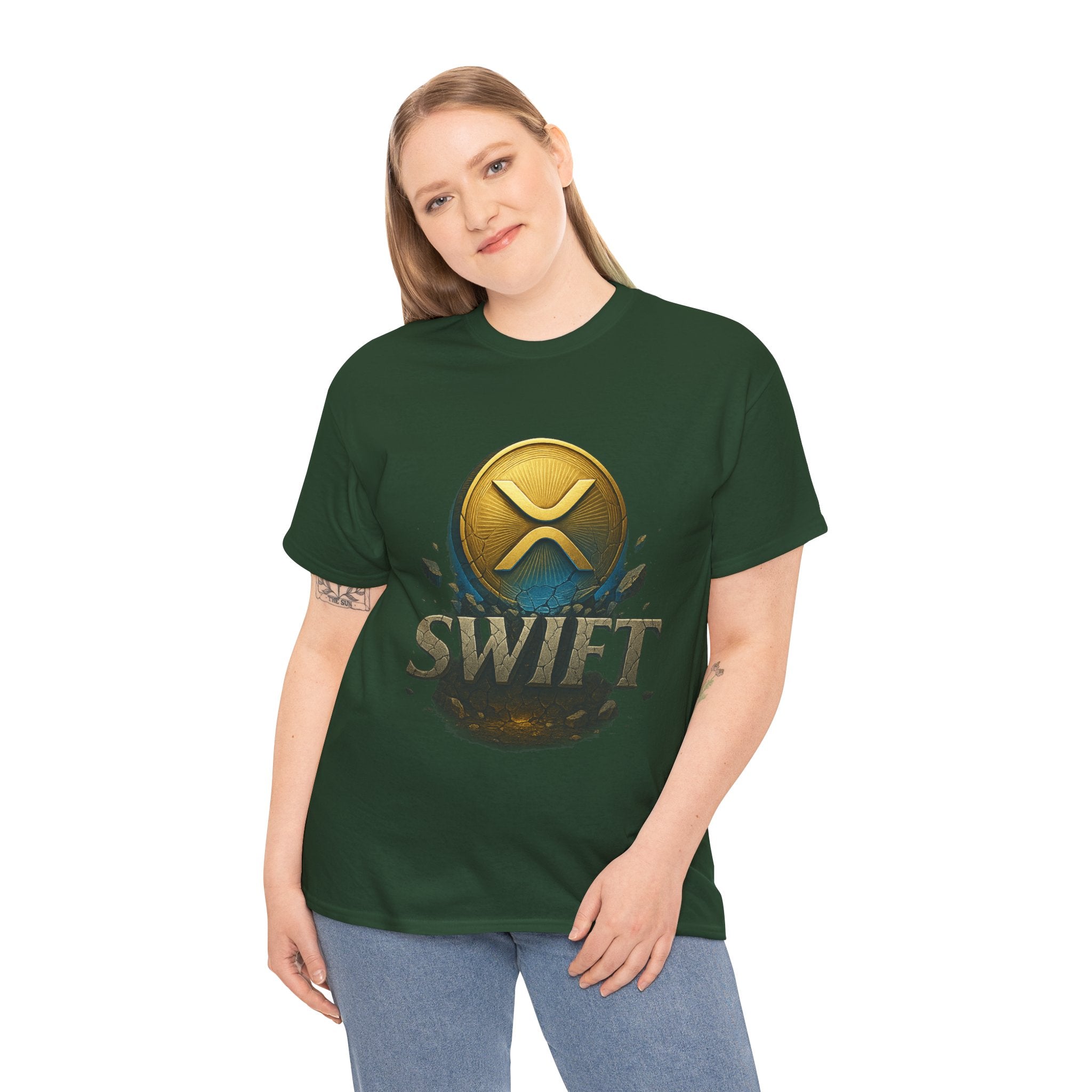 XRP Swift Cryptocurrency T‑Shirt — Ripple Coin Logo Graphic Tee