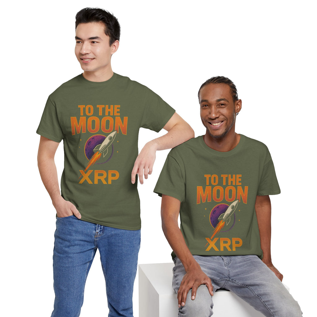 XRP To The Moon Tee — Cryptocurrency Investor Rocket Shirt