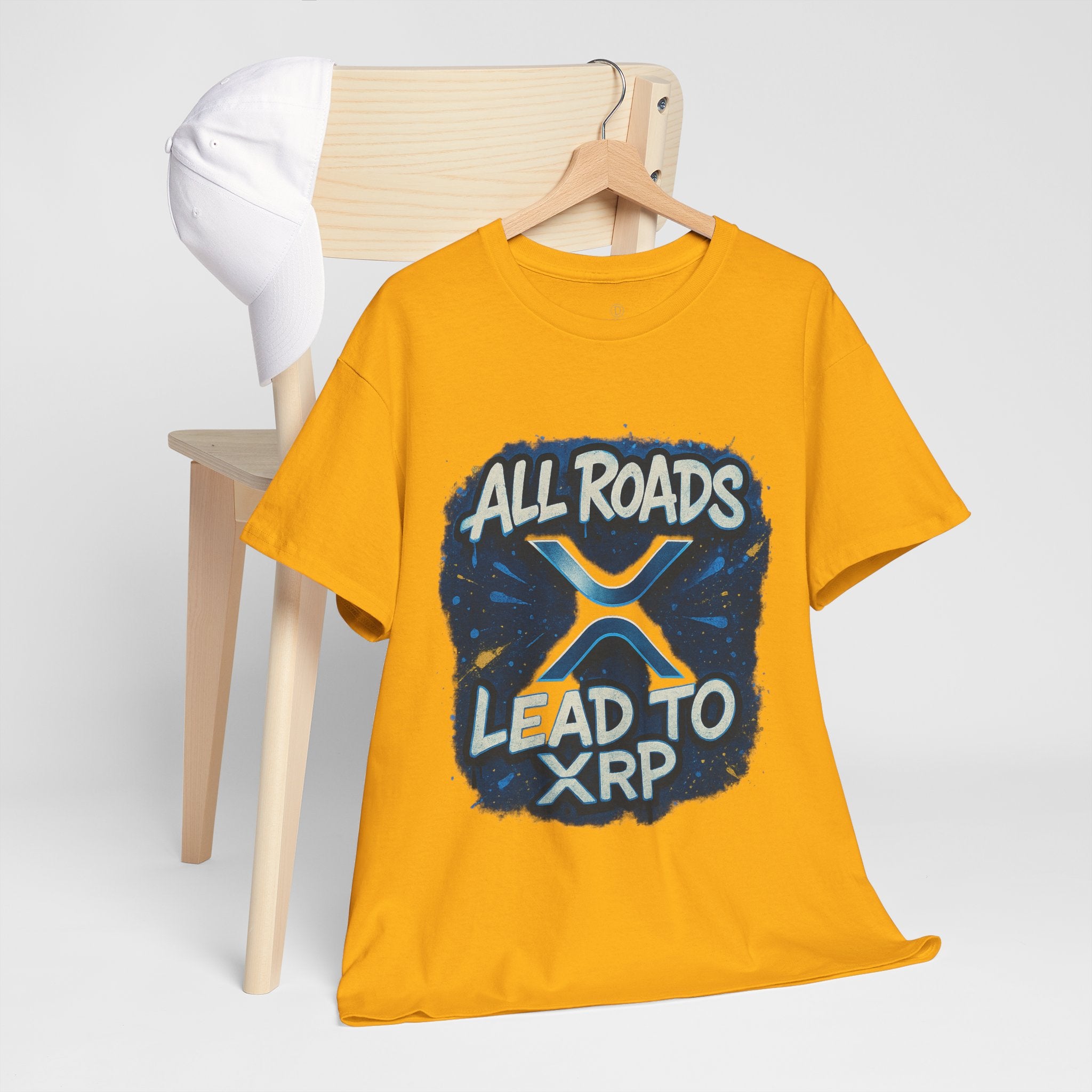 XRP Crypto T-Shirt — "All Roads Lead to XRP" Graphic Tee