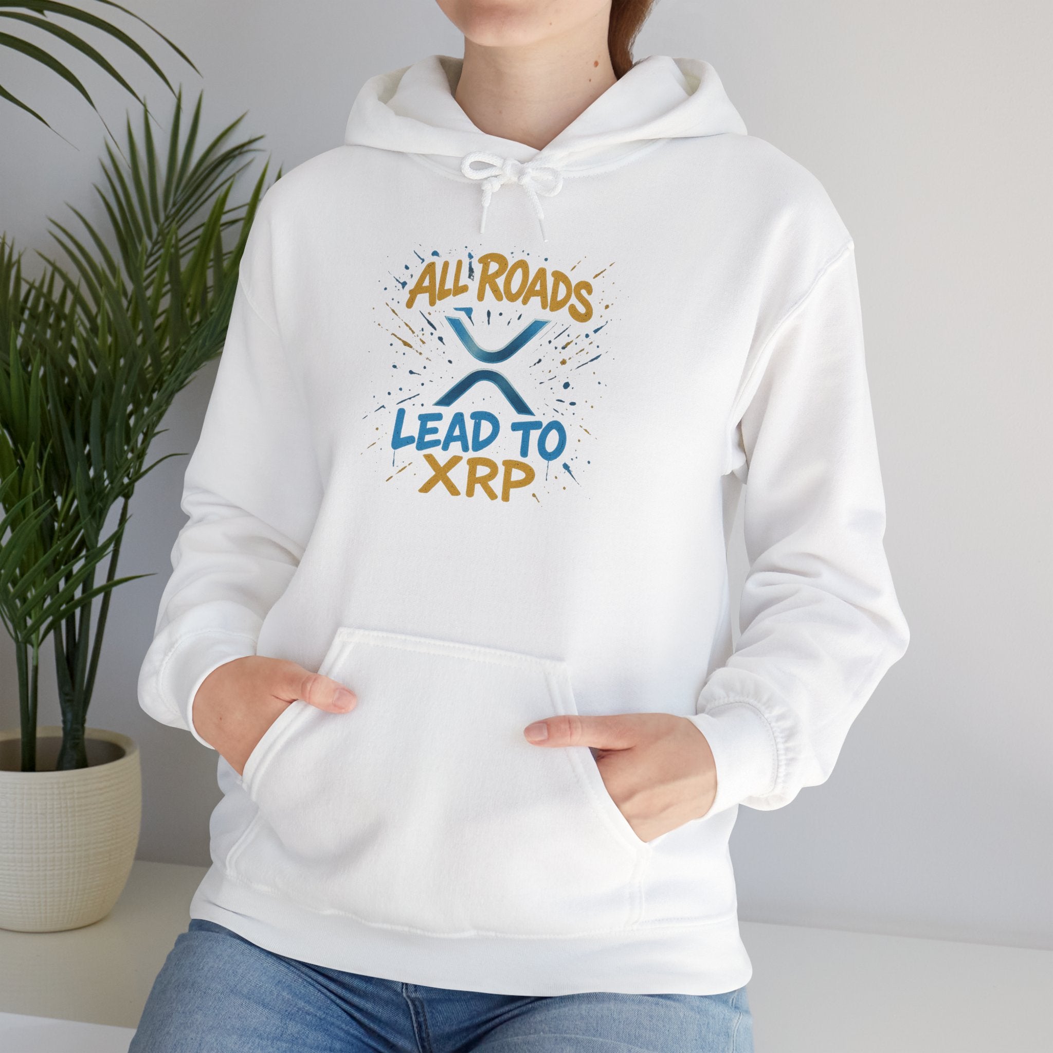 All Roads Lead to XRP Hoodie – Crypto Investor Pullover