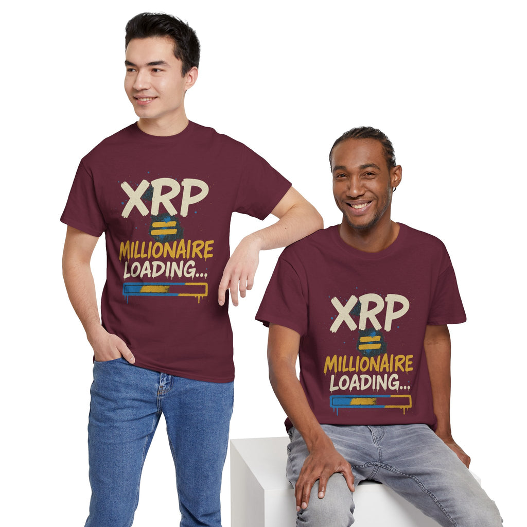 XRP Millionaire Loading T-Shirt — Crypto Investor Progress Tee