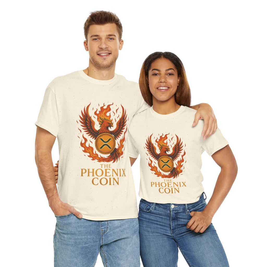 Phoenix Coin T‑Shirt — Fiery Phoenix Crypto Logo Tee