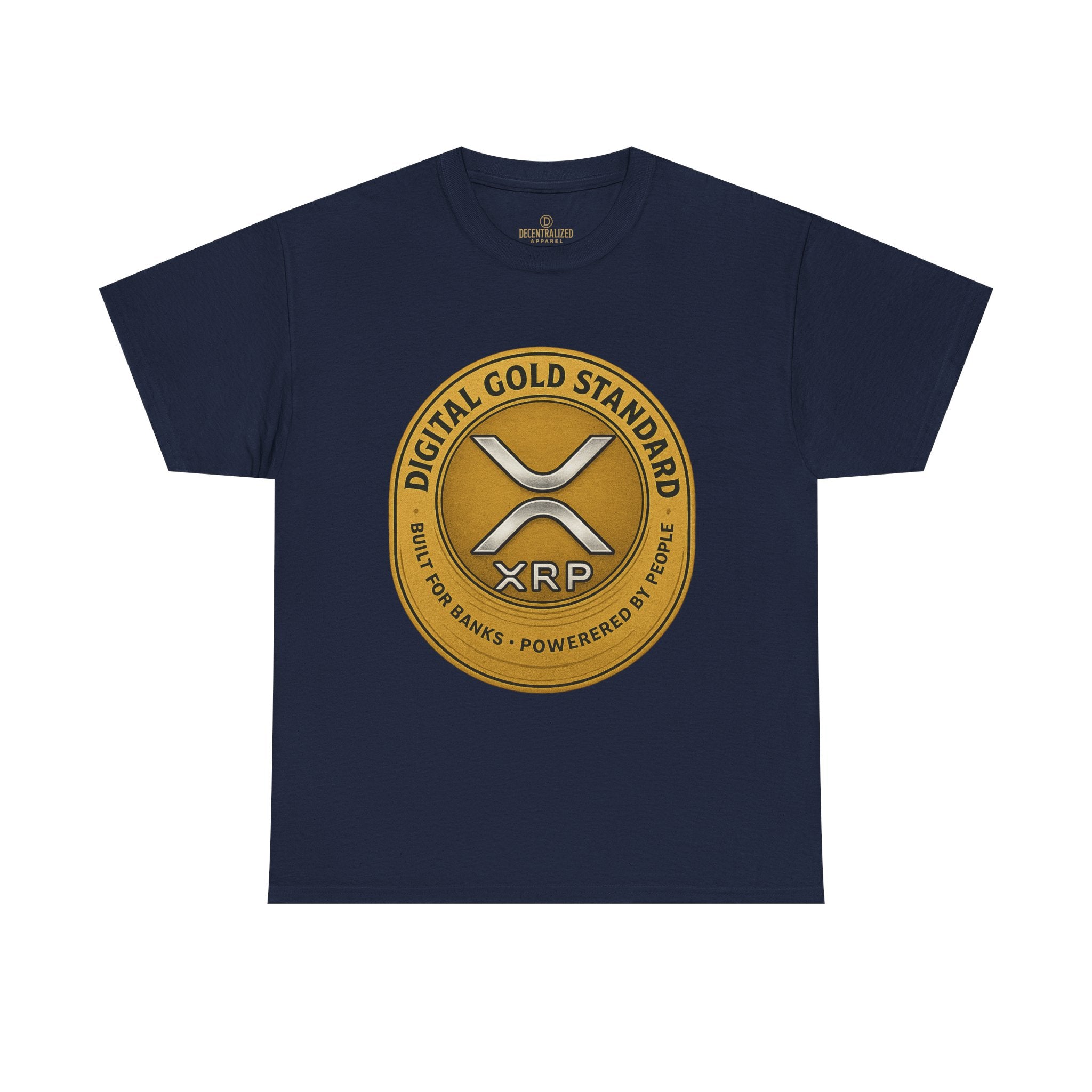 XRP Digital Gold Tee – Cryptocurrency Logo Shirt