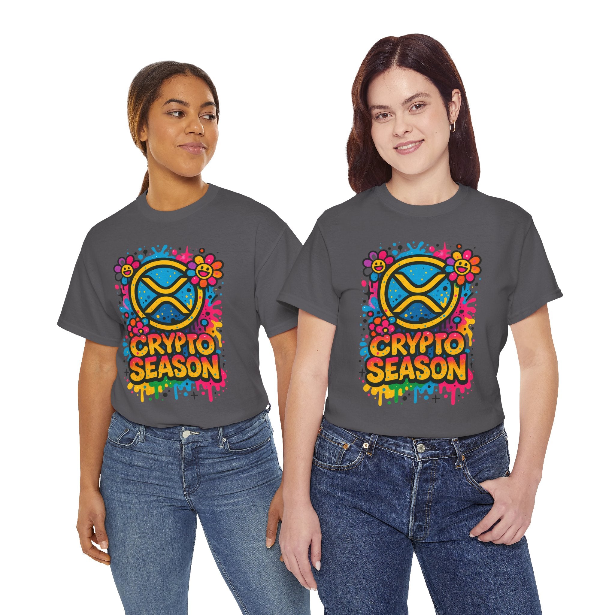 Crypto Season T-Shirt — Colorful Ripple XRP Logo Tee