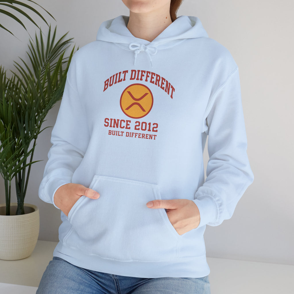 Built Different Hoodie — 'Built Different Since 2012' Retro Logo Hooded Sweatshirt