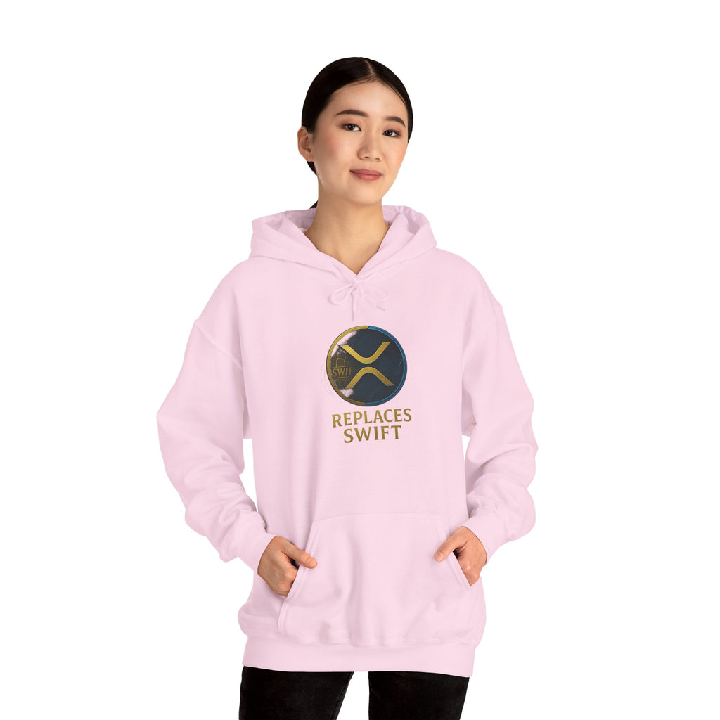 Crypto Logo Hoodie — "Replaces Swift" Ripples Design
