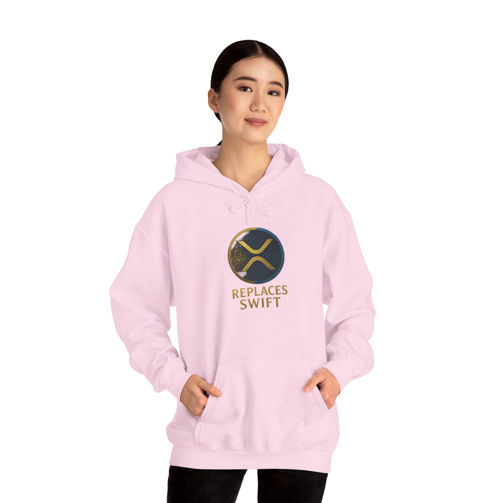 Crypto Logo Hoodie — "Replaces Swift" Ripples Design