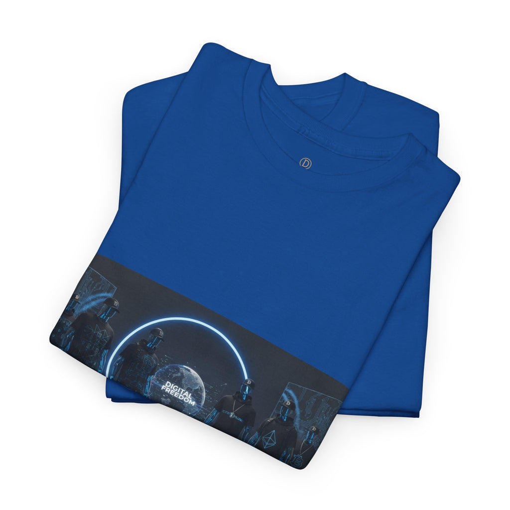 Sci‑Fi Portal Graphic Tee — Futuristic Neon Crew T-Shirt