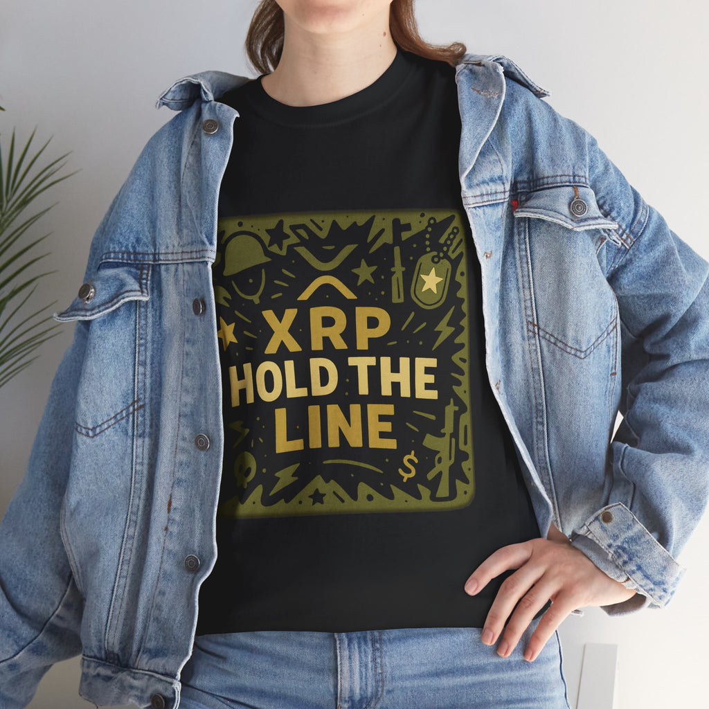 T-Shirt — XRP Hold The Line Crypto Graphic Tee