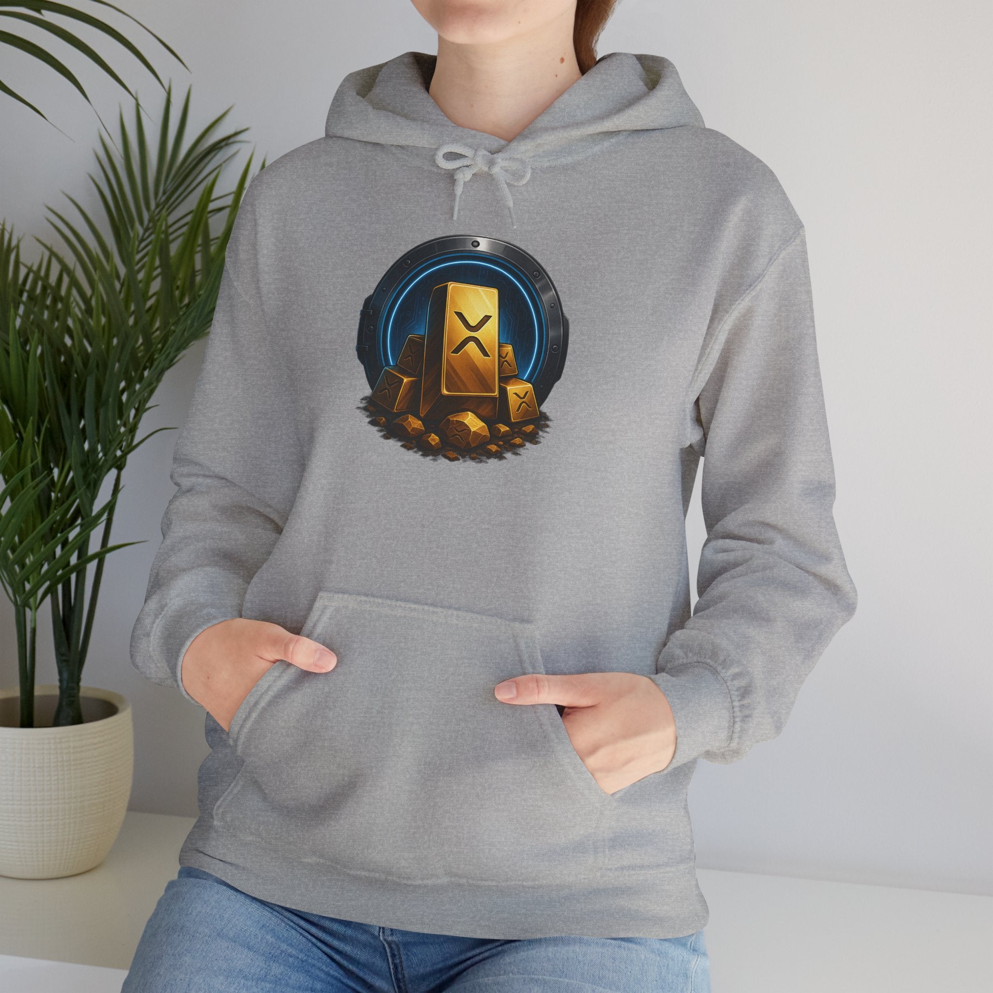 Gaming Treasure Hoodie — Gold Loot Chest Emblem