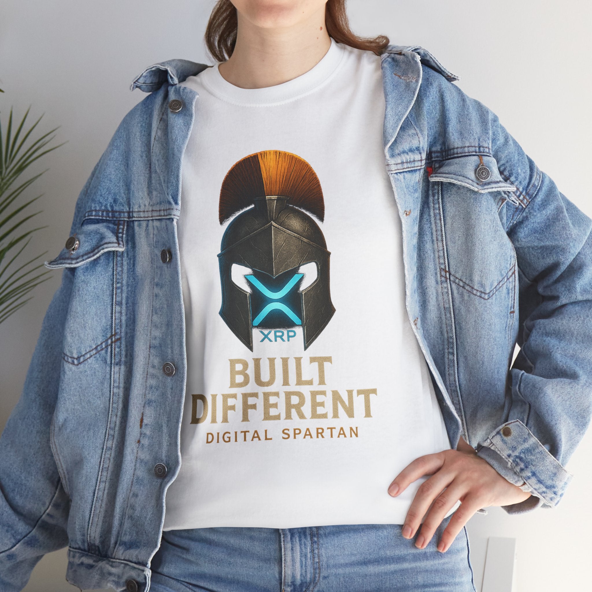 Built Different Spartan Tee — Digital Spartan XRP Crypto T-Shirt