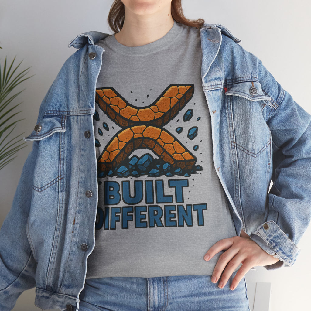 Built Different T-Shirt — Rugged Crypto X Design Tee