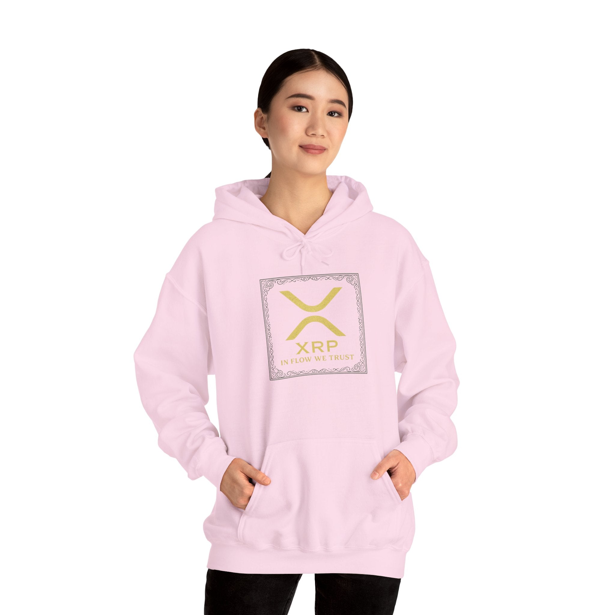 XRP Logo Hoodie – Gold Cryptocurrency Sweatshirt