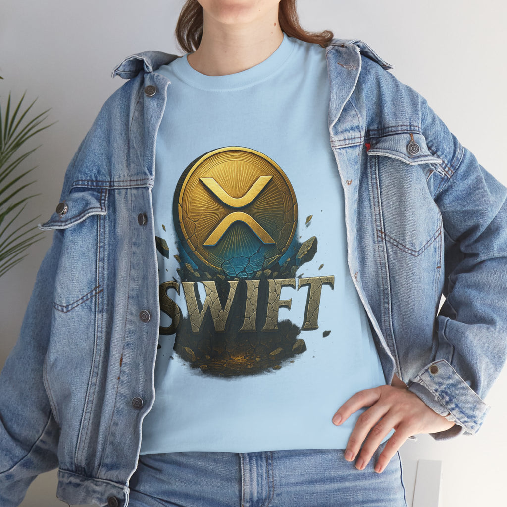 XRP Swift Cryptocurrency T‑Shirt — Ripple Coin Logo Graphic Tee