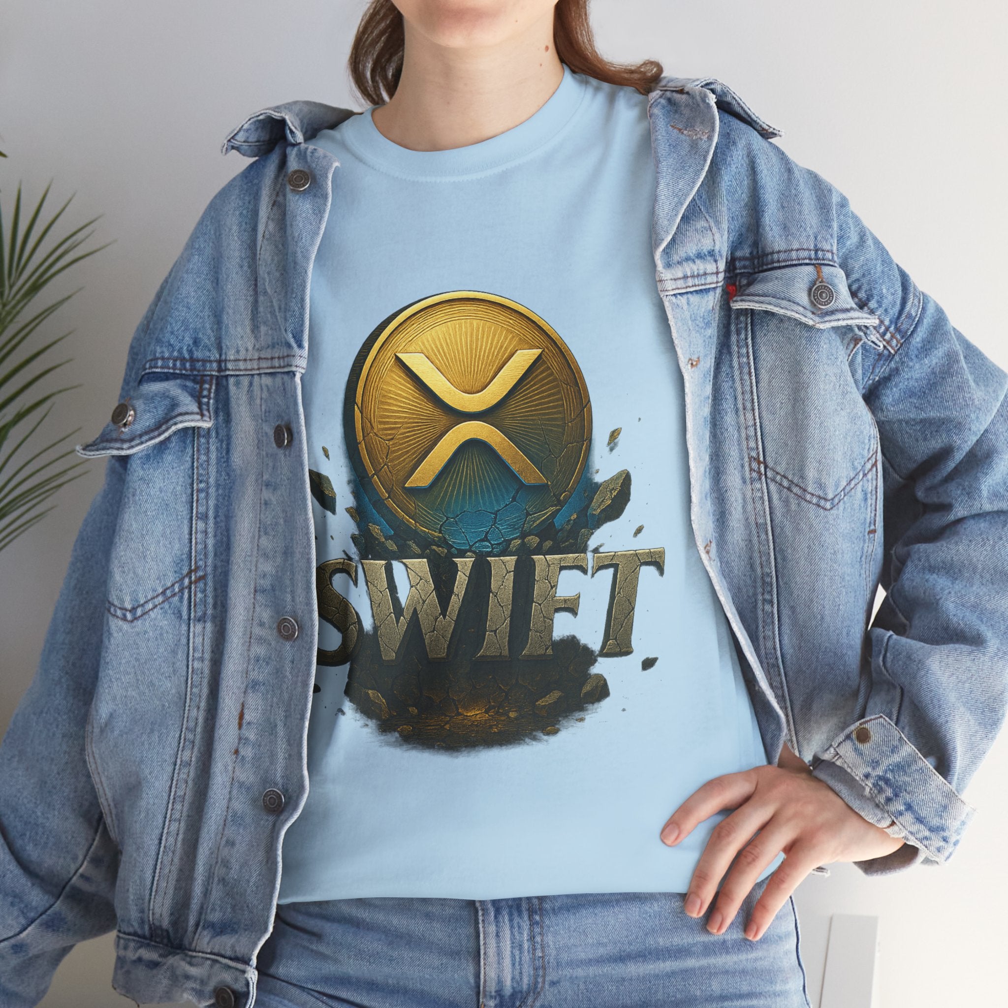 XRP Swift Cryptocurrency T‑Shirt — Ripple Coin Logo Graphic Tee