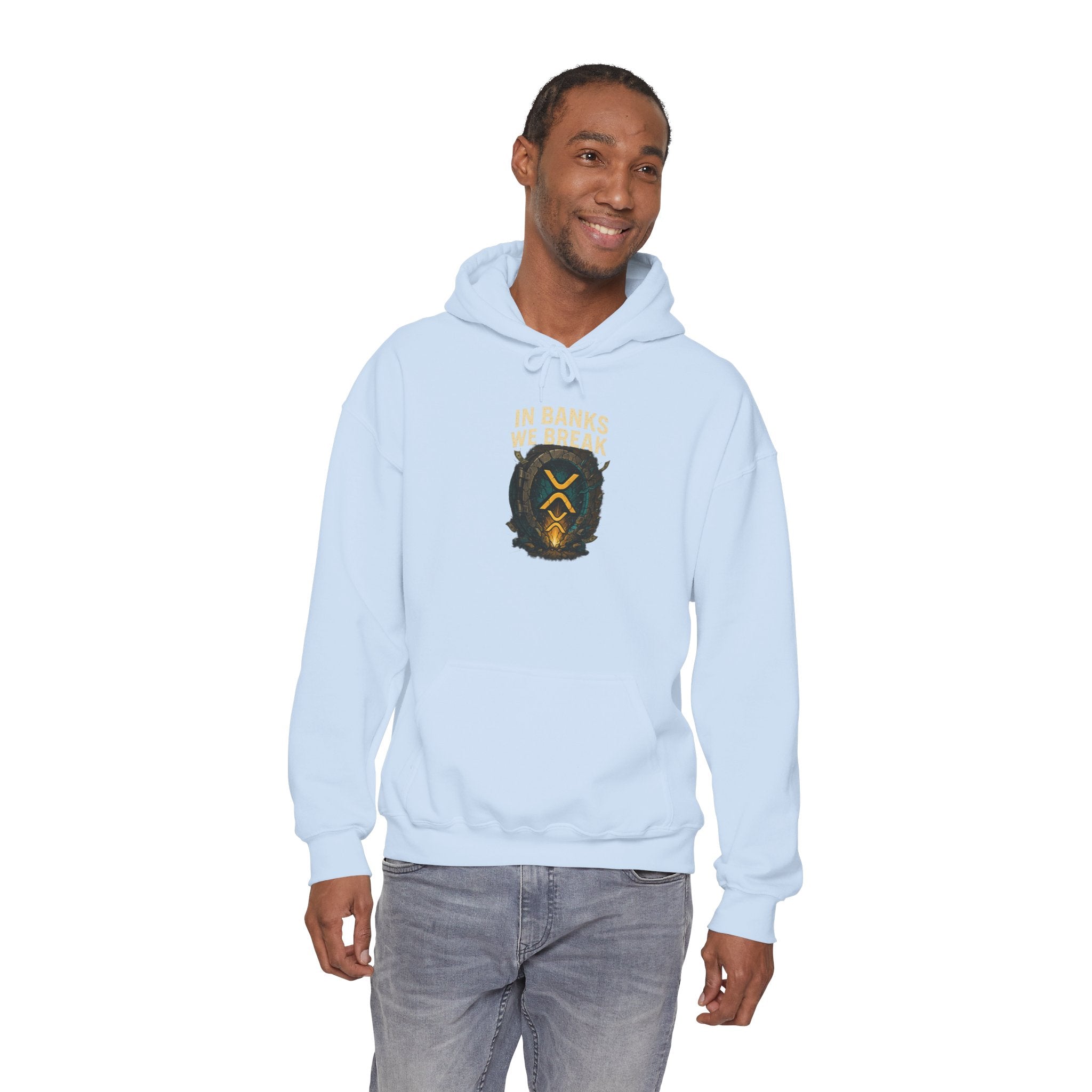 Hoodie — 'In Banks We Trust' Crest Pullover
