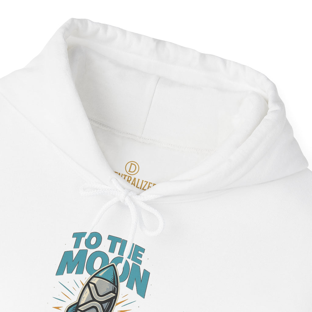 Hoodie — 'To The Moon' Rocket Graphic Pullover