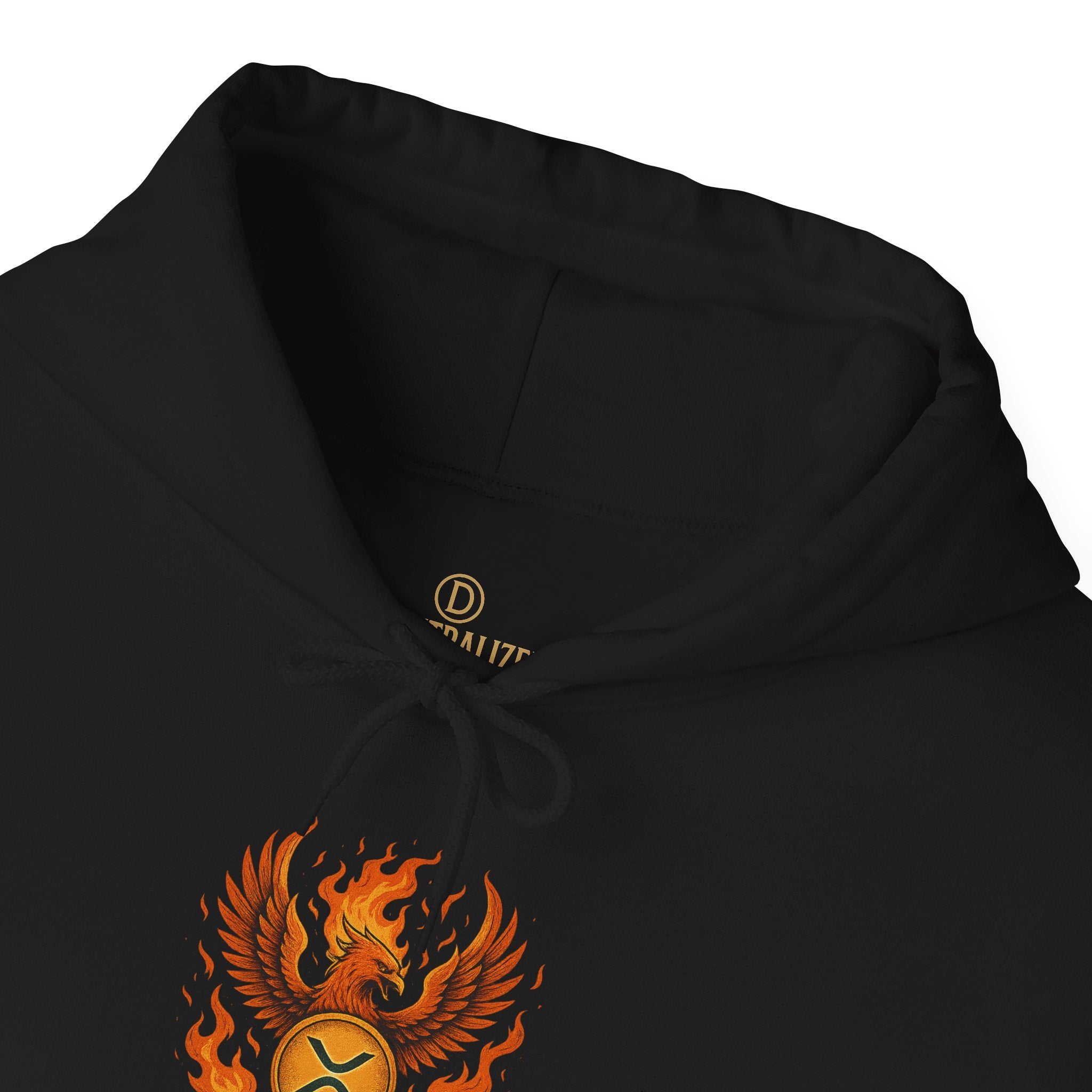 Phoenix Coin Hoodie — Fiery Phoenix Crest Sweatshirt