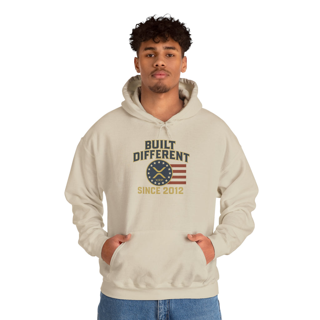 Built Different Hoodie • 'Built Different Since 2012' Patriotic Casual Pullover