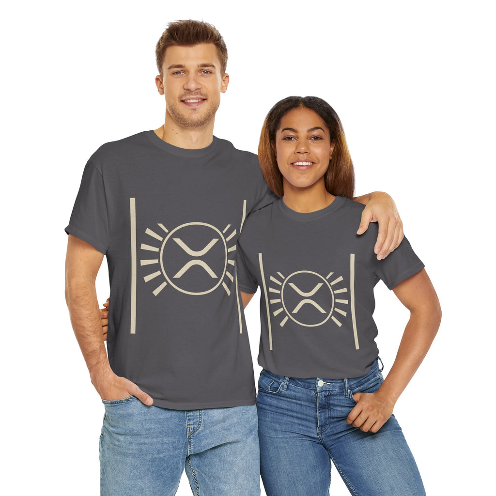 XRP Sun Logo T‑Shirt — Minimal Crypto Ripple Tee