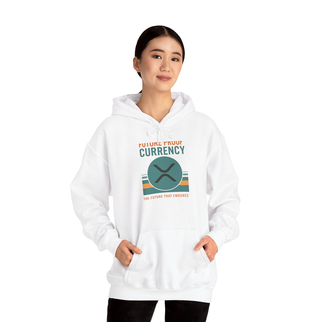 Ripple Crypto Hoodie – “Future Proof Currency” Retro Logo Sweatshirt