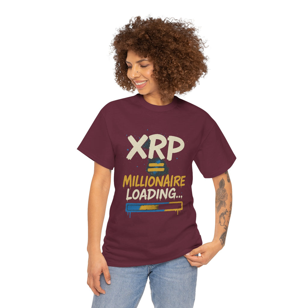 XRP Millionaire Loading T-Shirt — Crypto Investor Progress Tee