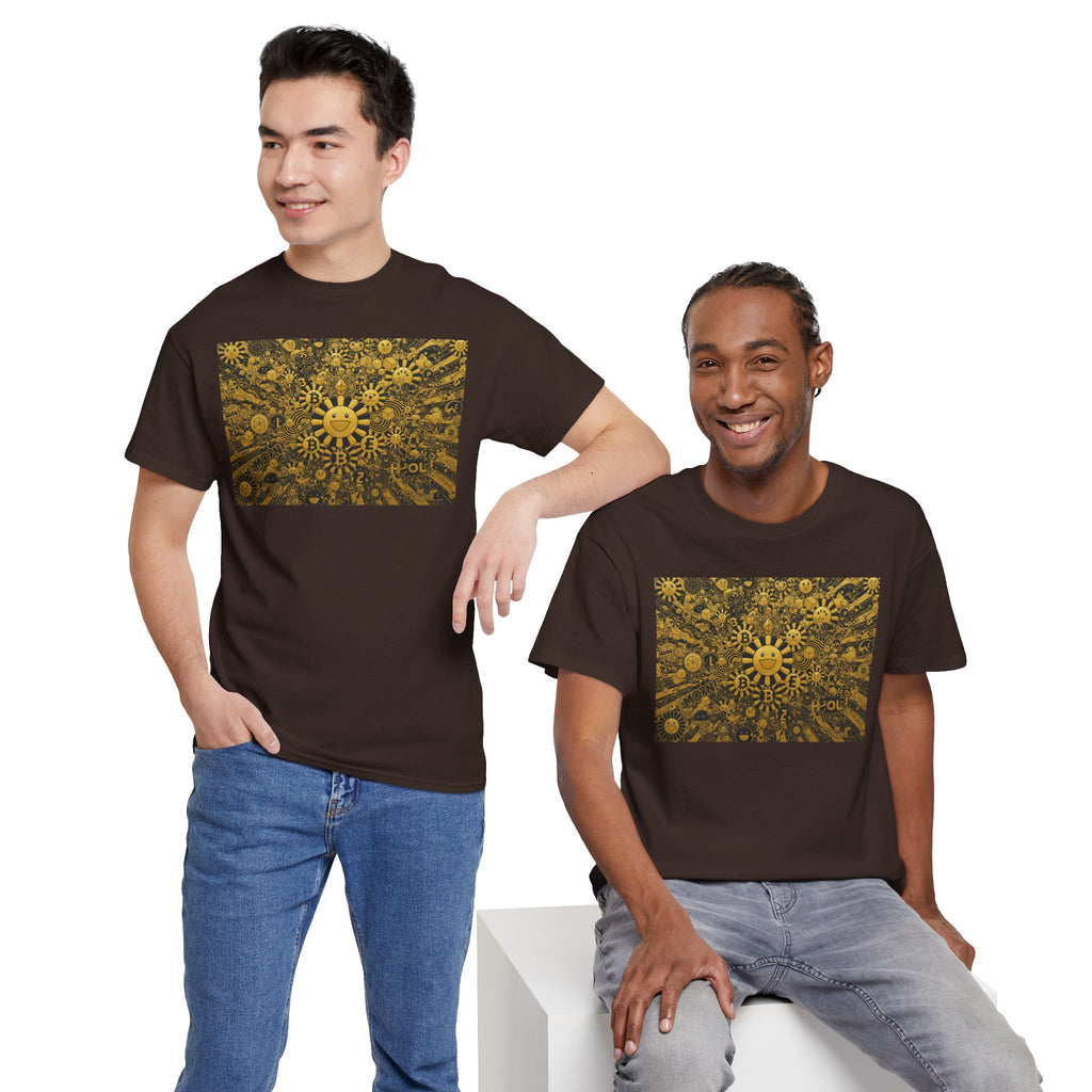 Sunflower Burst T‑Shirt — Golden Sunflower Pattern Tee