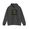 Decentralized Apparel Logo Hoodie – Gold Emblem Streetwear Sweatshirt