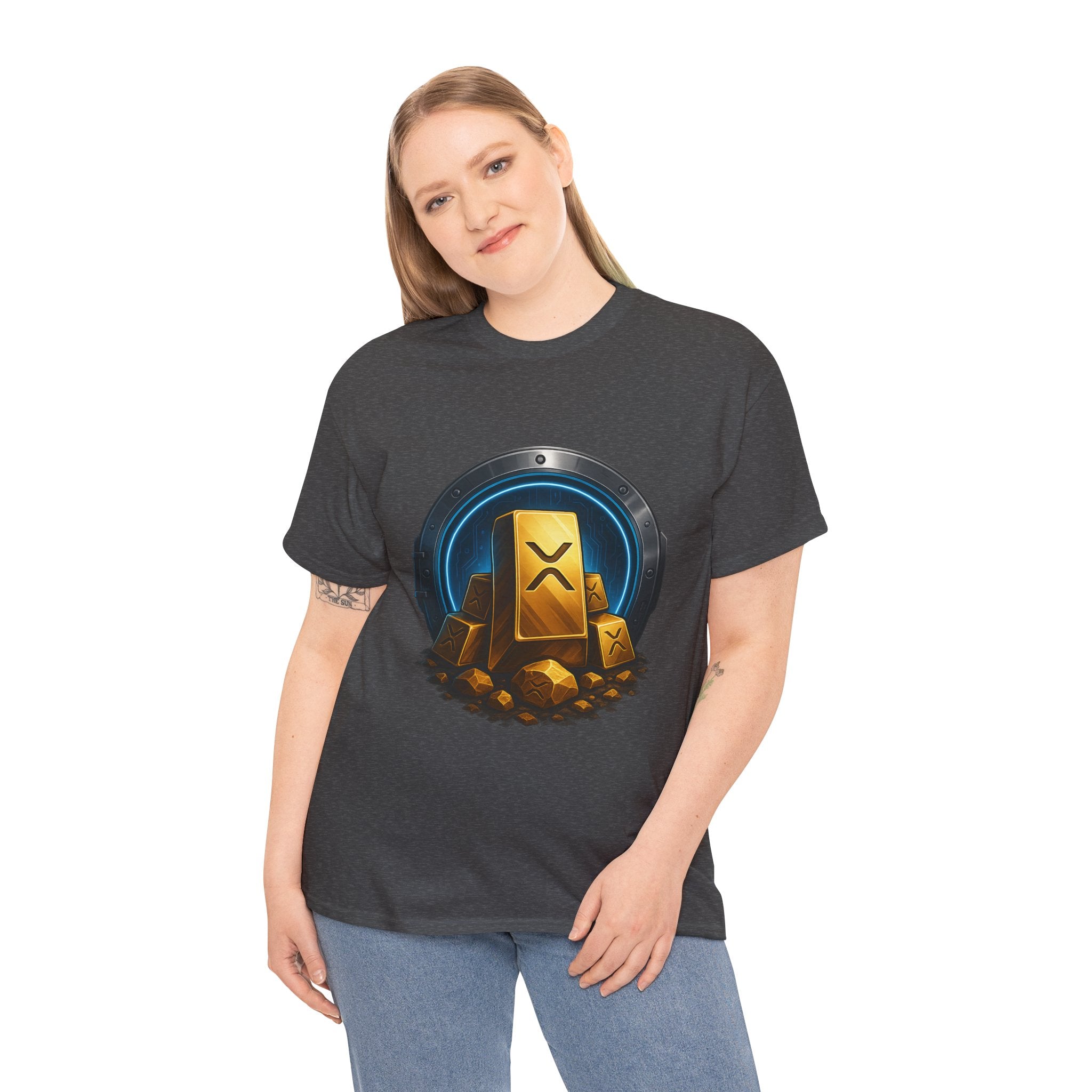 Crypto Gold Bars T-Shirt — Ripple (XRP) Stack Graphic Tee