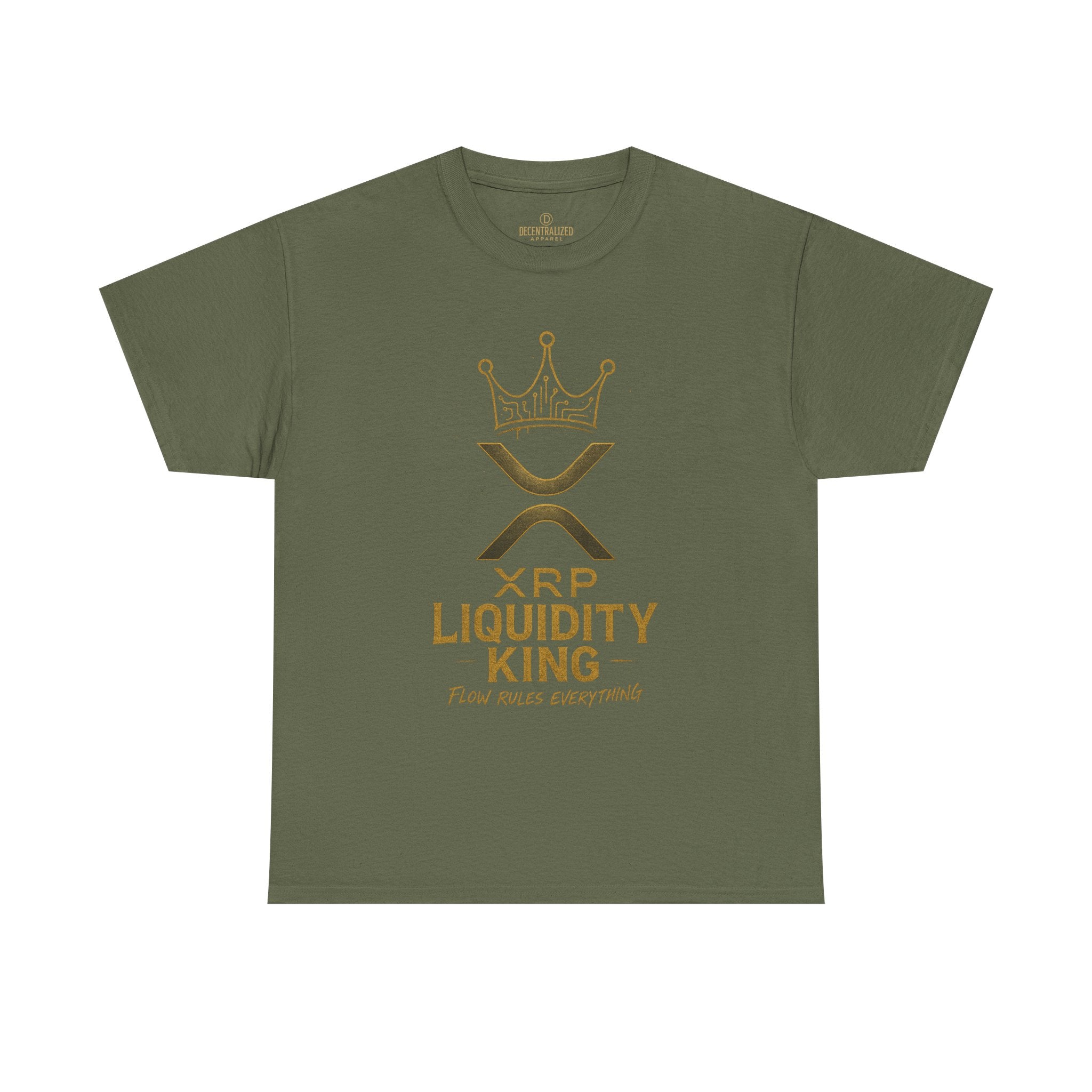 XRP Liquidity King Tee — Crypto Crown T-Shirt