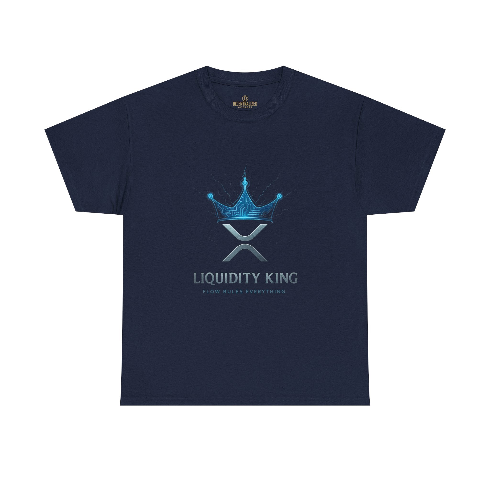 RIPPLE Liquidity King T-Shirt — Crypto XRP Crown Tee