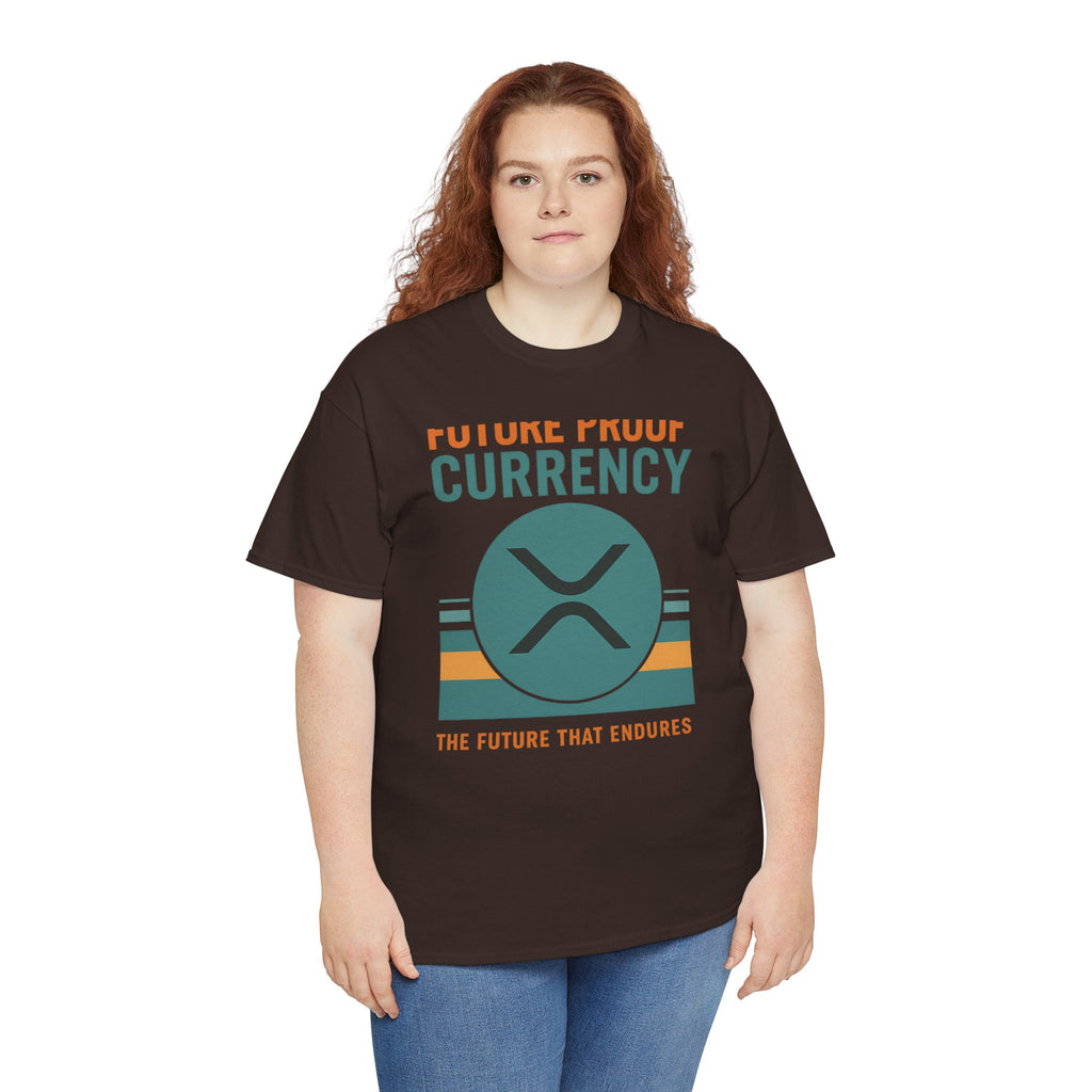 RIPPLE XRP 'Future Proof Currency' Graphic Tee — Crypto Retro Logo Shirt