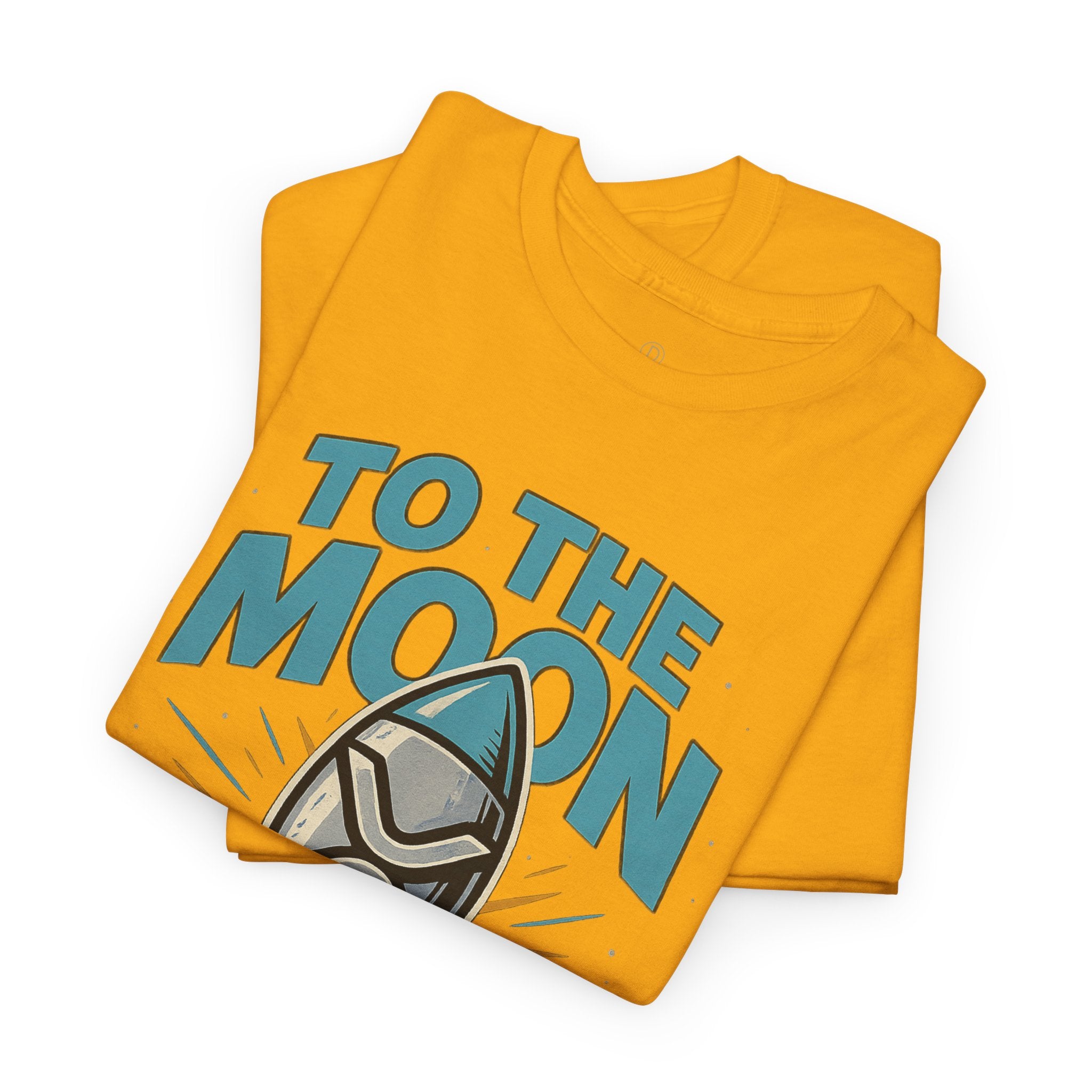 To The Moon Rocket T-Shirt — Space Graphic Tee for Crypto & Space Enthusiasts