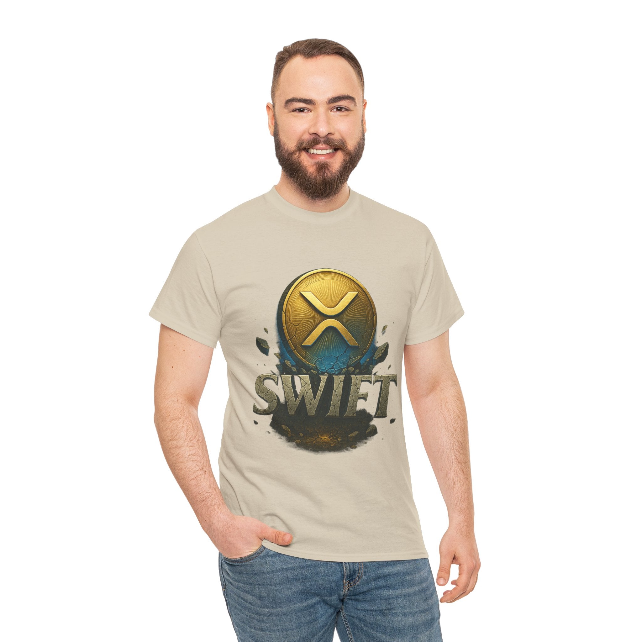 XRP Swift Cryptocurrency T‑Shirt — Ripple Coin Logo Graphic Tee
