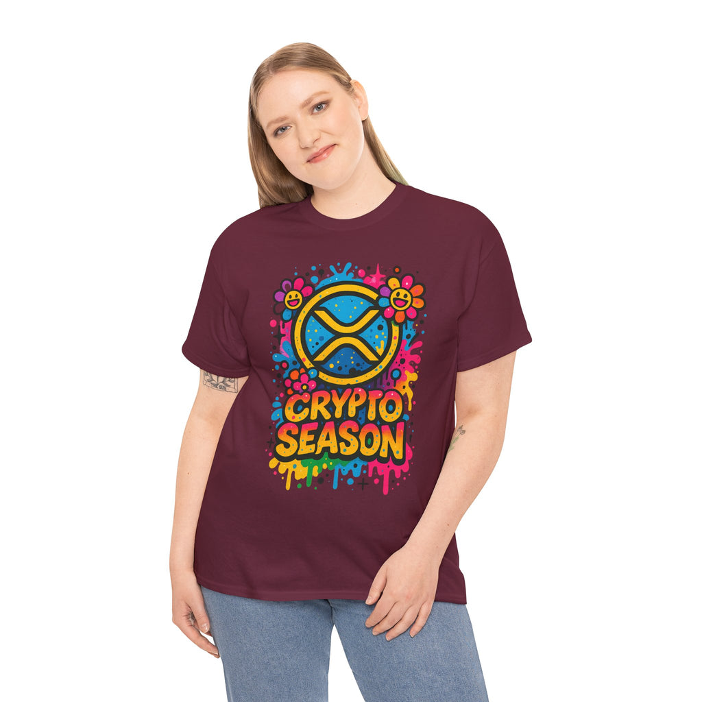 Crypto Season T-Shirt — Colorful Ripple XRP Logo Tee