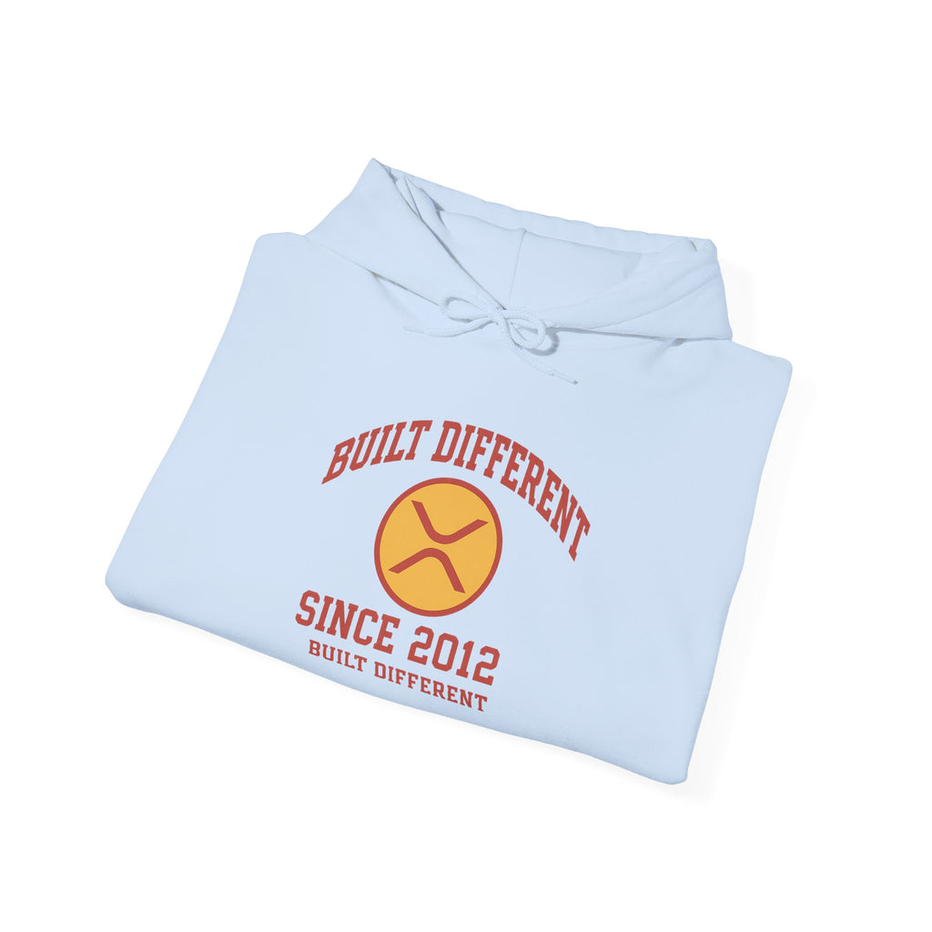 Built Different Hoodie — 'Built Different Since 2012' Retro Logo Hooded Sweatshirt