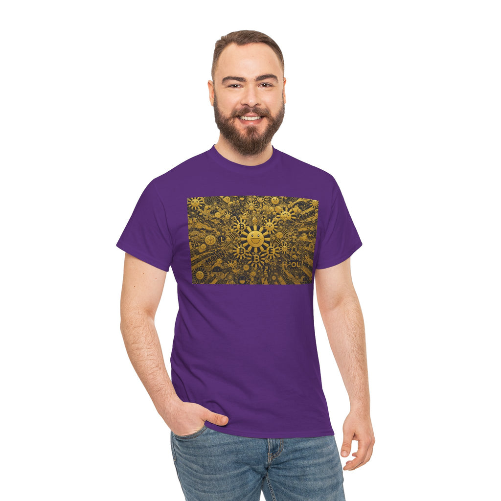 Sunflower Burst T‑Shirt — Golden Sunflower Pattern Tee