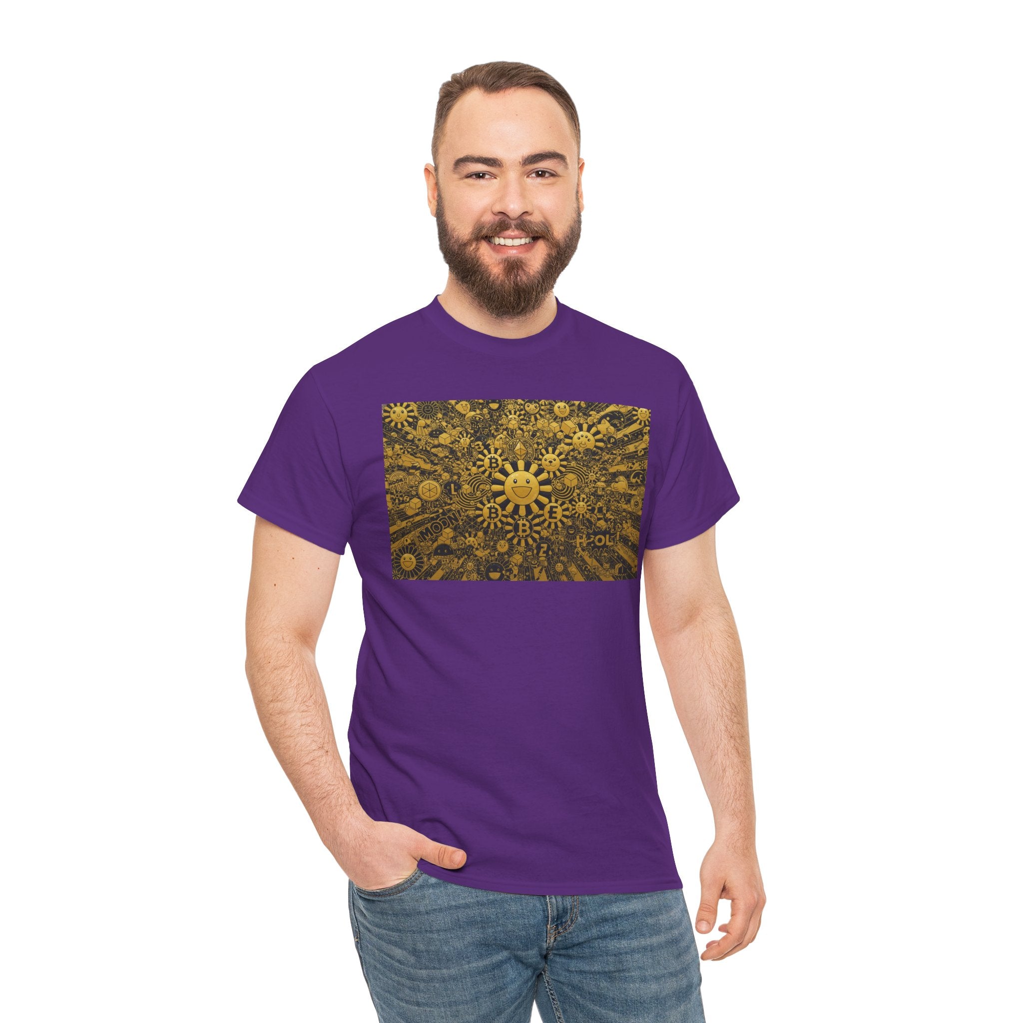 Sunflower Burst T‑Shirt — Golden Sunflower Pattern Tee