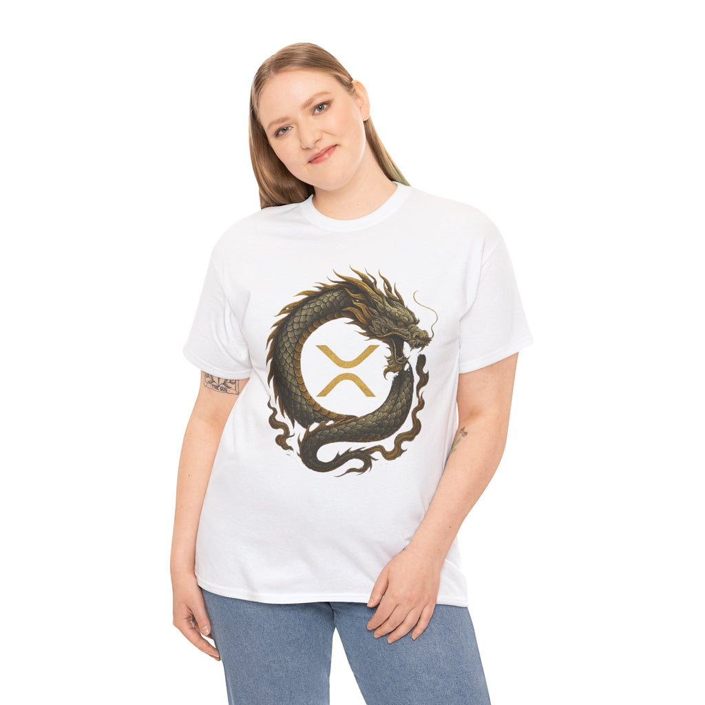 Dragon XRP Logo T-Shirt — Crypto XRP Circle Dragon Graphic Tee