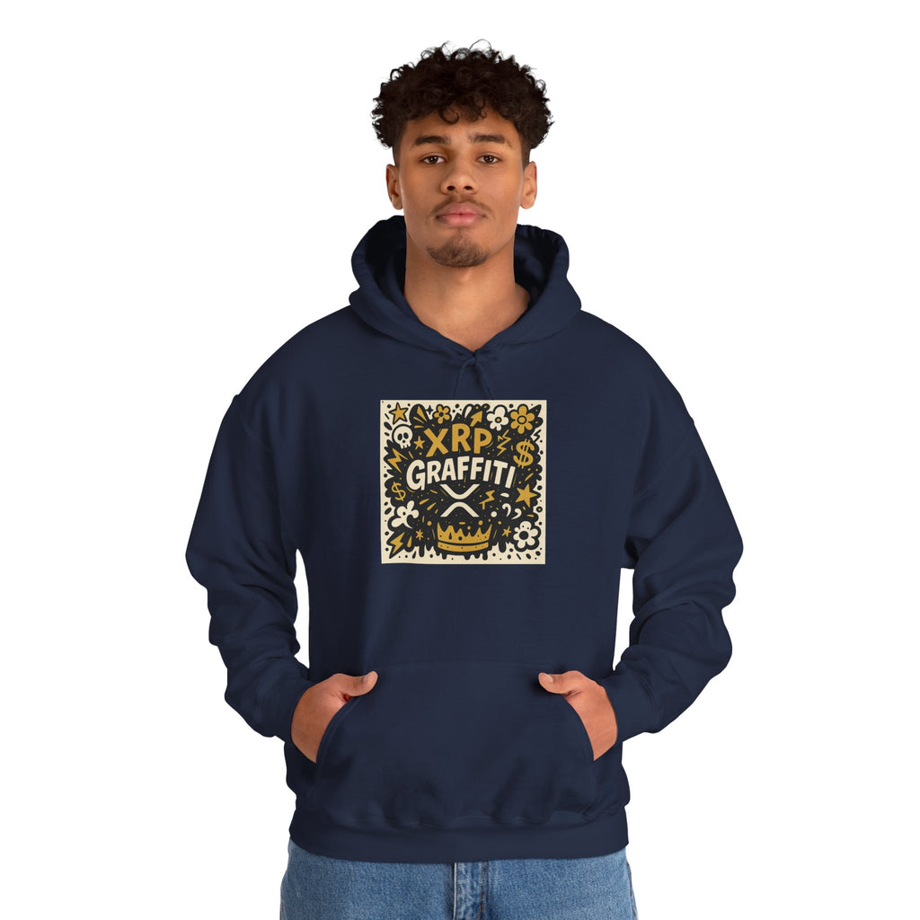 XRP Graffiti Hoodie – Street Art Crypto Sweatshirt