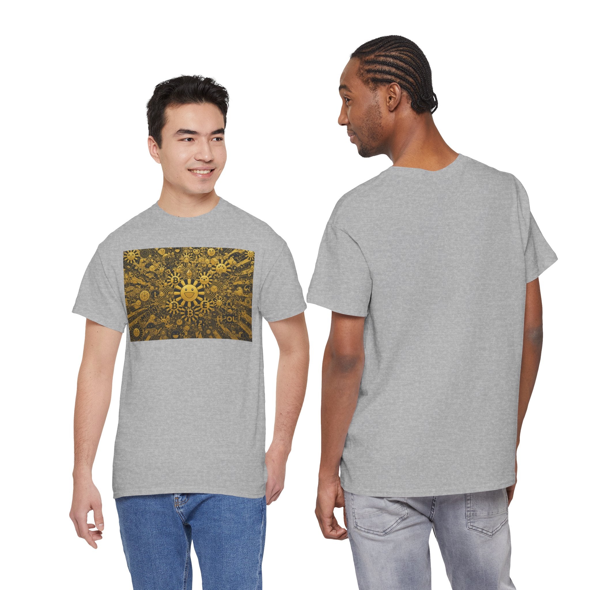 Sunflower Burst T‑Shirt — Golden Sunflower Pattern Tee
