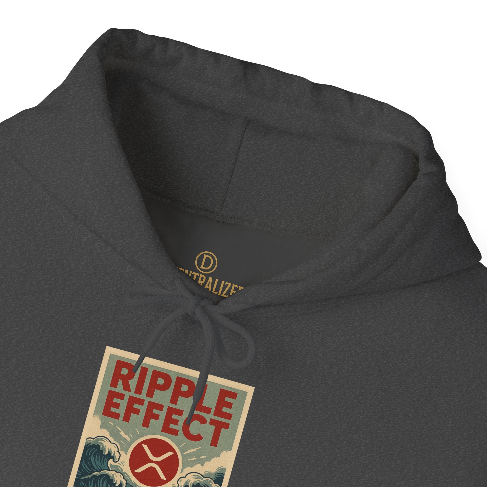 Ripple Effect Hoodie – Vintage Ocean Wave Graphic Hooded Sweatshirt