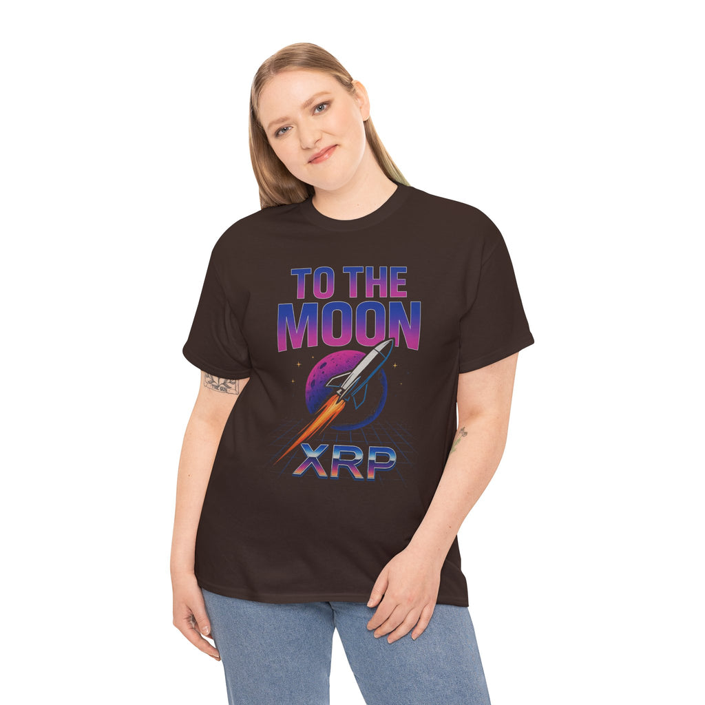 XRP 'To The Moon' T-Shirt — Crypto Investor Rocket Tee
