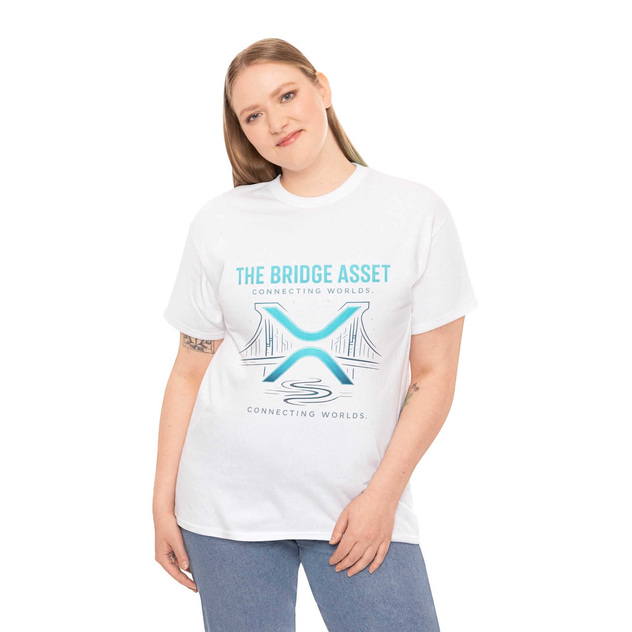 The Bridge Asset Tee – 'Connecting Worlds' Crypto Ripple X Logo T-Shirt