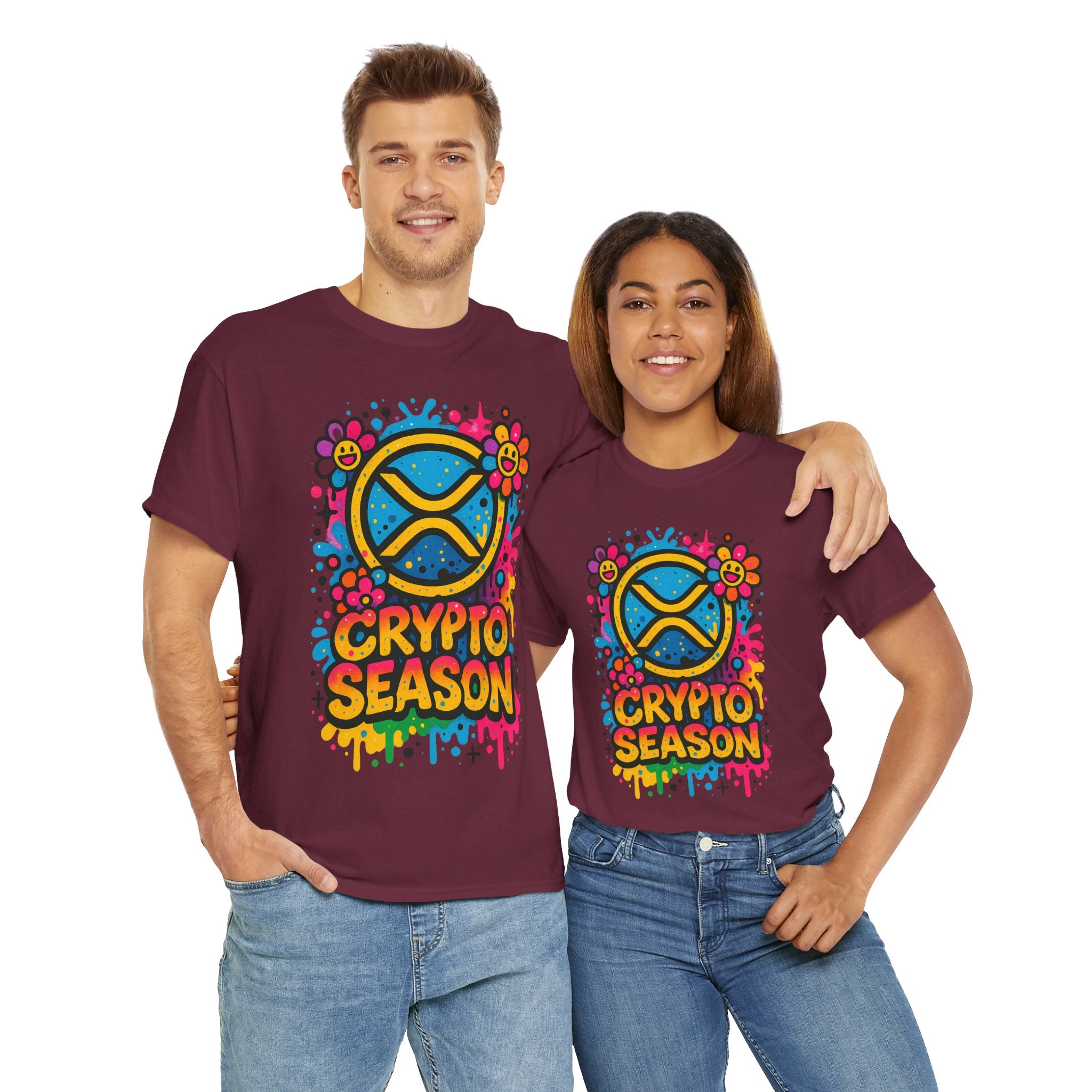 Crypto Season T-Shirt — Colorful Ripple XRP Logo Tee